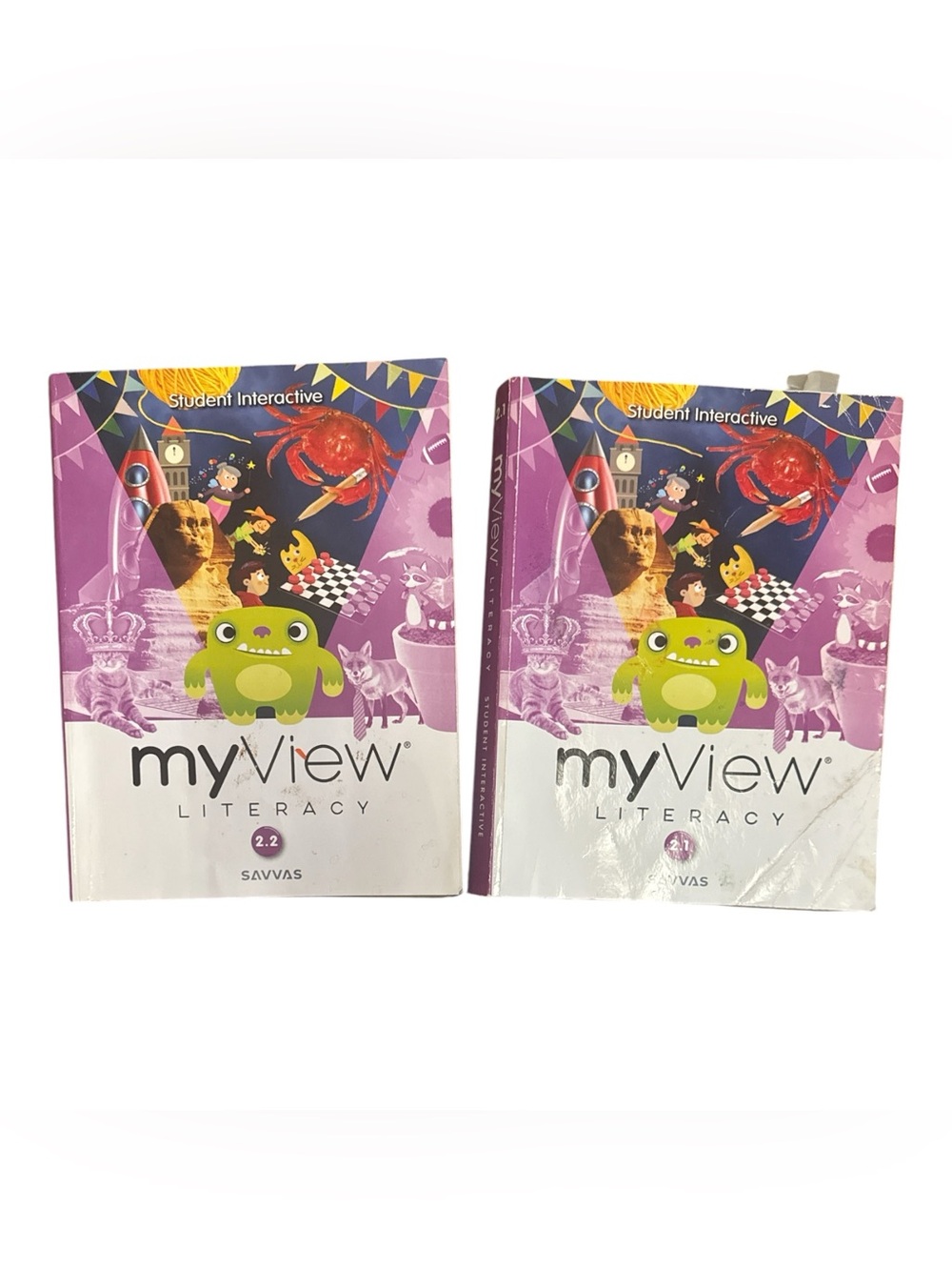 Savvas My View Literacy Bundle of 2 Second Grade Language Arts Curriculum Books